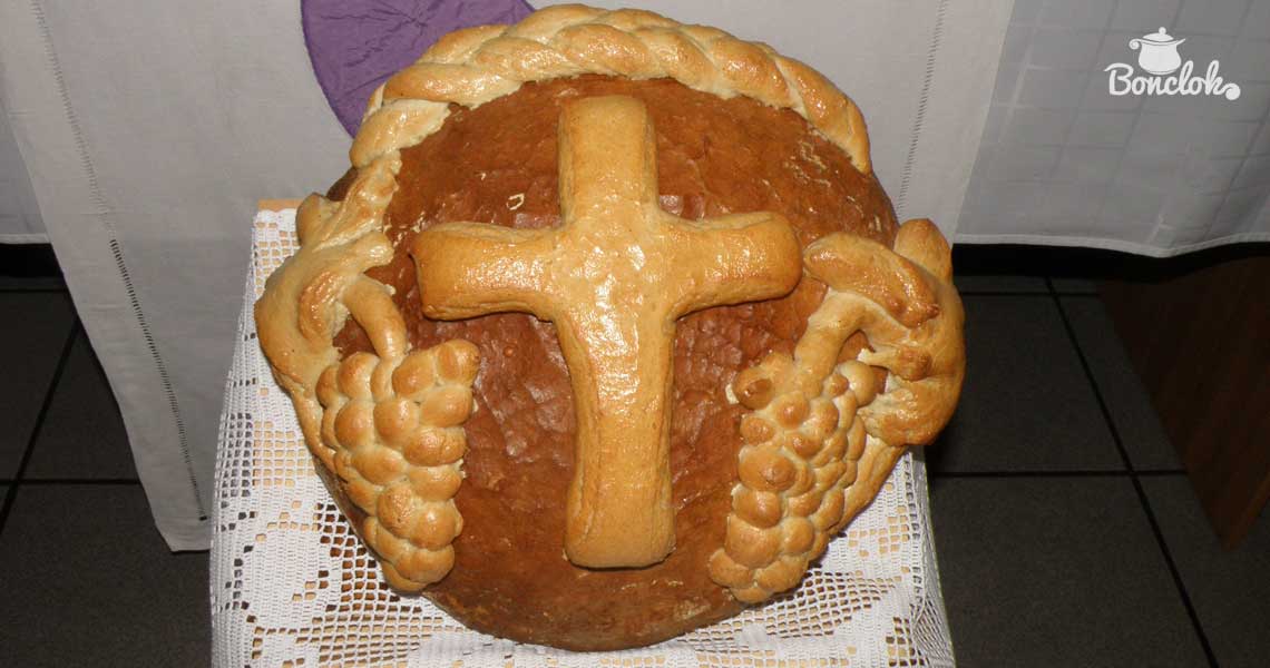 Chleb wypieczony na Dziękczynne Święto Żniw.  Fot. Krystian Lerch